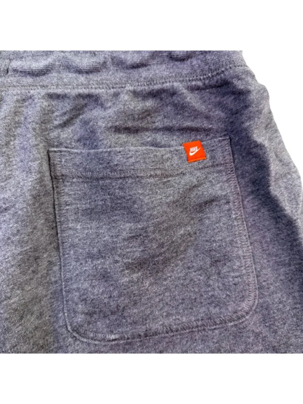 Nike Mens Gray Cotton Drawstring Athletic Shorts Lounge & Activewear Size Large